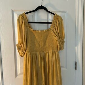 HATCH The Elia Dress in Canary Floral